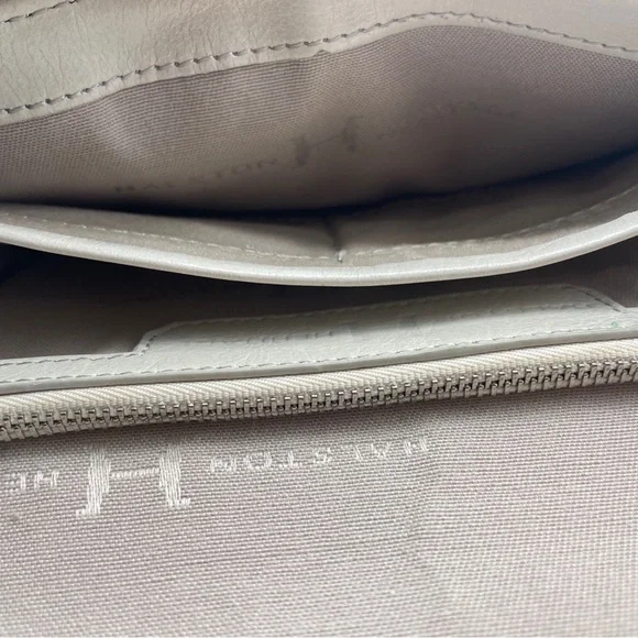 VINTAGE HALSTON Heritage Crossbody Bag Beige Snake Embossed Leather Hand… - Picture 16 of 16